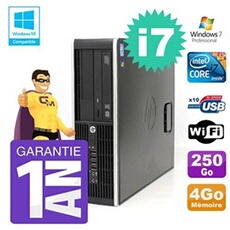 Pc 8200 sff intel i7-2600 4go disque 250go graveur wifi w7
