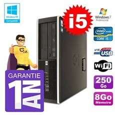 Pc 8200 sff intel i5-2400 8go disque 250go graveur wifi w7