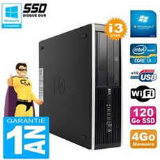 Pc compaq pro 6300 sff i3-2120 ram 4go disque 120go ssd graveur dvd wifi w7