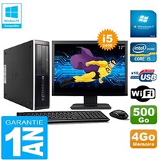 Pc compaq pro 6300 sff i5-2400 4go 500go graveur dvd wifi w7 ecran 17'