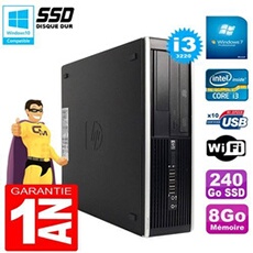 Pc compaq pro 6300 sff i3-3220 ram 8go disque 240go ssd graveur dvd wifi w7