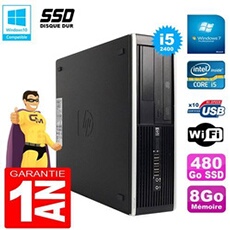 Pc compaq pro 6300 sff i5-2400 ram 8go disque 480go ssd graveur dvd wifi w7