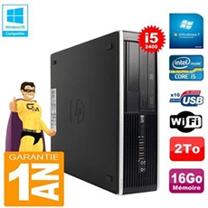 Pc compaq pro 6300 sff i5-2400 ram 16go disque 2to graveur dvd wifi w7