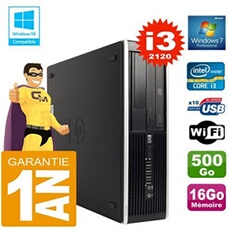 Pc compaq 8300 sff core i3-2120 ram 16go disque 500 go graveur dvd wifi w7