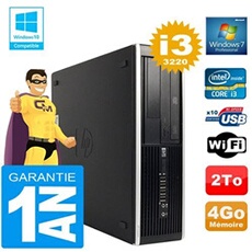 Pc compaq 8300 sff core i3-3220 ram 4go disque 2 to graveur dvd wifi w7