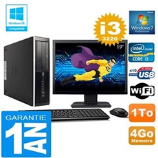 Pc compaq 8300 sff core i3-3220 ram 4go disque 1 to wifi w7 ecran 19'