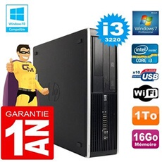 Pc compaq 8300 sff core i3-3220 ram 16go disque 1 to graveur dvd wifi w7