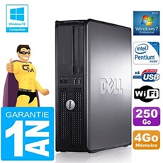 Pc 780 dt intel e5300 ram 4go disque 250 go graveur dvd wifi w7