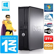 Pc 780 dt intel e5300 ram 4go disque 2 to graveur dvd wifi w7