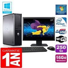 Pc 780 dt intel e5300 ram 16go disque 250 go wifi w7 ecran 19'