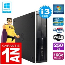 Pc compaq 8300 sff core i3-3220 ram 16go disque 250 go graveur dvd wifi w7