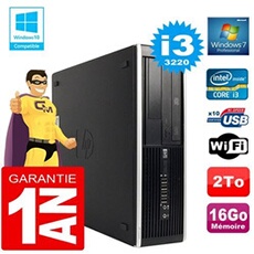 Pc compaq 8300 sff core i3-3220 ram 16go disque 2 to graveur dvd wifi w7