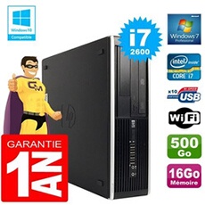 Pc compaq 8300 sff core i7-2600 ram 16go disque 500 go graveur dvd wifi w7