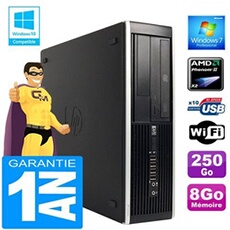 Pc compaq 6005 pro sff amd phenom ii ram 8go disque 250go graveur dvd wifi w7