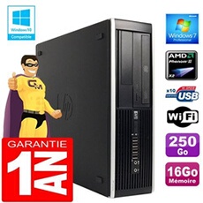 Pc compaq 6005 pro sff amd phenom ii ram 16go disque 250go graveur dvd wifi w7