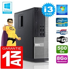 Pc 990 sff core i3-2120 ram 8go disque 500 go wifi w7