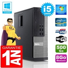 Pc 990 sff core i5-2400 ram 8go disque 500 go wifi w7