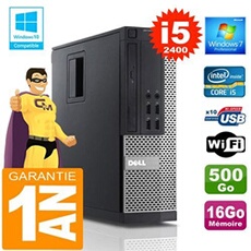 Pc 990 sff core i5-2400 ram 16go disque 500 go wifi w7