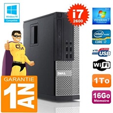 Pc 990 sff core i7-2600 ram 16go disque 1 to wifi w7