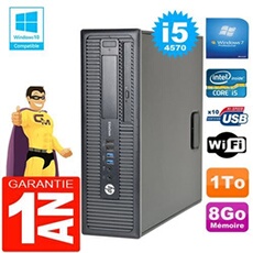Pc elitedesk 800 g1 sff core i5-4570 8go disque 1 to graveur dvd wifi w7