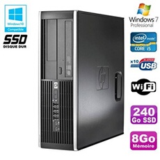 Pc elite 8300 sff core i5 3470 3.2ghz 8go 240go ssd graveur usb3 wifi w7