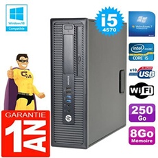 Pc elitedesk 800 g1 sff core i5-4570 8go disque 250go graveur dvd wifi w7