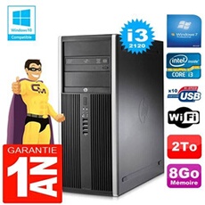 Pc tour compaq 8200 core i3-2120 ram 8go disque 2 to graveur dvd wifi w7