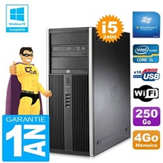 Pc tour compaq 8200 core i5-2400 ram 4go disque 250 go graveur dvd wifi w7