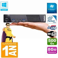 Ultra mini pc m73 usff tiny g3250t 8go disque 500go wifi w7
