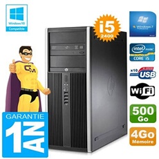 Pc tour compaq 8200 core i5-2400 ram 4go disque 500 go graveur dvd wifi w7