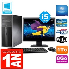 Pc tour compaq 8200 core i5-2400 ram 8go disque 1 to wifi w7 ecran 19'