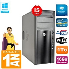 Pc tour workstation z210 i5-2400 ram 16go disque 1to graveur dvd wifi w7