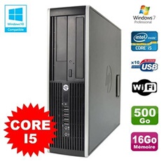 Pc elite 8200 sff intel core i5 3.1ghz 16go disque 500go dvd wifi w7