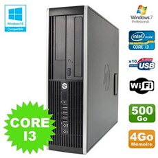 Pc elite 8200 sff intel core i3 3.1ghz 4go disque 500go dvd wifi w7