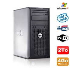 Unité Centrale Dell Pc Tour Dell Optiplex 360 Mt Intel E7400 2.8Ghz 4Go Disque 2000Go Dvd Wifi Win Xp