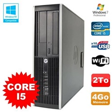 Pc elite 8200 sff intel core i5 3.1ghz 4go disque 2to dvd wifi w7