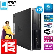 Pc compaq pro 6300 sff i3-3220 ram 8go disque 120go ssd graveur dvd wifi w7