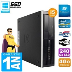 Pc compaq pro 6300 sff i5-2400 ram 4go disque 240go ssd graveur dvd wifi w7