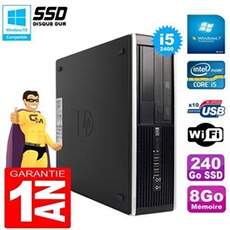 Pc compaq pro 6300 sff i5-2400 ram 8go disque 240go ssd graveur dvd wifi w7