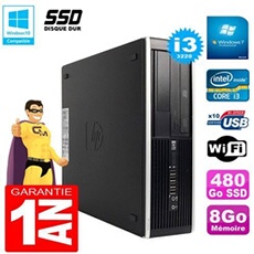Pc compaq pro 6300 sff i3-3220 ram 8go disque 480go ssd graveur dvd wifi w7