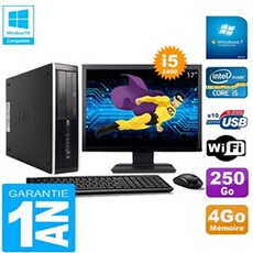 Pc compaq pro 6300 sff i5-2400 4go 250go graveur dvd wifi w7 ecran 17'