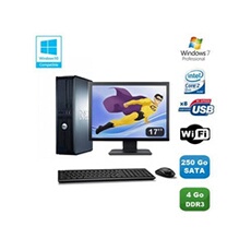Ordinateur Éducatif Dell Pc Optiplex 380 Dt Core 2 Duo E7500 2,92Ghz 4Go Ddr3 250Go W7 Pro17'