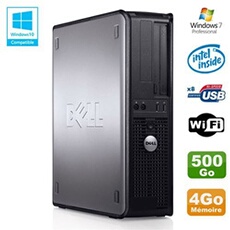 Pc optiplex 780 dt intel e8400 3ghz 4go disque 500go wifi win 7 pro