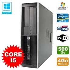 Pc elite 8200 sff intel core i5 3.1ghz 4go disque 500go dvd wifi w7