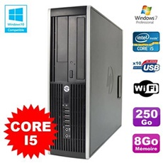 Pc elite 8200 sff intel core i5 3.1ghz 8go disque 250go dvd wifi w7