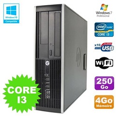Pc elite 8200 sff intel core i3 3.1ghz 4go disque 250go dvd wifi w7