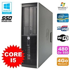 Pc compaq elite 8100 sff intel core i5 3.2ghz 4go 480go ssd graveur wifi w7
