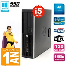 Pc compaq 8300 sff core i5-3470 ram 16go disque 120go ssd graveur dvd wifi w7