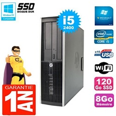 Pc compaq 8200 sff core i5-2400 ram 8go disque 120 go ssd graveur dvd wifi w7
