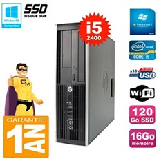 Pc compaq 8200 sff core i5-2400 ram 16go disque 120go ssd graveur dvd wifi w7